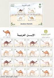 جريدة الرياض طابع تذكاري لأنواع الإبل العربية