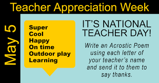 So, the teacher's day is celebrated all over the world to honor the great contribution of the teachers for making the if you find it difficult to write a message in a cover letter on teacher's day, follow our. Appstate Academy At Middle Fork On Twitter It S National Teacher Day Write An Acrostic Poem Using Each Letter Of Your Appstateacademy Teacher S Name And Send It To Them To Say Thanks Https T Co Evdug6iyav