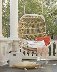 Double Hanging Rattan Chair Patio Swing Chair Porch Chairs Wicker Porch Furniture