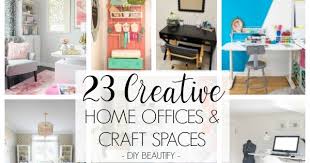An office chair on wheels is helpful to avoid getting up frequently to reach materials. Creative Craft Spaces And Home Offices Diy Beautify Creating Beauty At Home