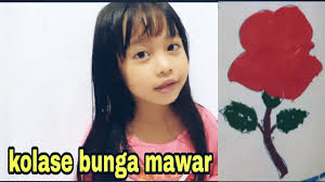 Adapun biji yang digunakan adalah jagung. Tugas Anak Tk Membuat Kolase Bunga Mawar Youtube