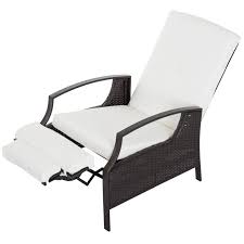 Sold and shipped by spreetail. Outsunny Outdoor Wicker Patio Adjustable Reclining Lounge Chair Walmart Com Walmart Com