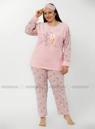 Wellsoft Buyuk Beden Pijama Takimi Pembe Blusas Femininas Da Moda Blusas Femininas Moda