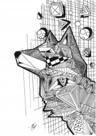 Coloriage mandala loup difficile complexe adulte jecoloriecom. Tete De Loup Coloriages Difficiles Pour Adultes