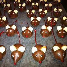 Such a small but thoughtful gift for remembering people. Chocolate Covered Cherry Mice For The Church Christmas Bizarre Mouse And The Motorcycle Chocolate Covered Cherries Chocolate Covered