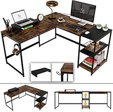 Pricing, promotions and availability may. Amazon Com Nost Host Switchable 59 L Shaped Corner Computer Desk With Free Monitor Stand Headphone Rack 94 Desk Shelves Corner Computer Desk Work Desk