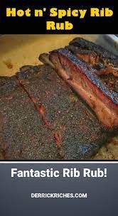 Hot N Spicy Rib Rub Recipe Rib Rub Dry Rub Recipes Bbq Rub Recipe