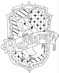 Hufflepuff Crest By Charr3 On Deviantart Harry Potter Coloring Book Harry Potter Coloring Pages Harry Potter Colors