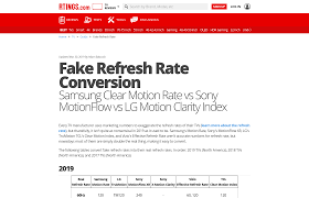 fake refresh rate conversion samsung clear motion rate vs