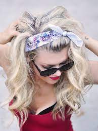 Diy Jeweled Bandana Hair Tie Choker Necklace Scarf Headband Diy Head Scarf Bandana Hairstyles Short Hair Accessories