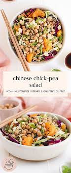 Chinese Chickpea Salad Vegan Gluten Free Refined Sugar Free Oil Free Veggiekins Blog Recipe In 2020 Chickpea Salad Vegan Delicious Salads Hearty Meals