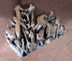 80 round coffee table large tree root structure solid exotic wood brown black. Tree Root Tables