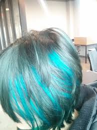 In today's video, i show you all how i dyed my hair from black and white to what i like to call full 2014 tumblr emo aquamarine. Celticfrostringtoneyew Brown Hair With Teal Highlights