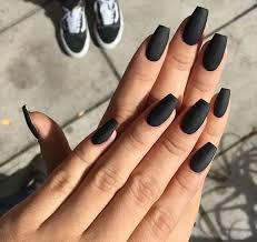 Coffin Short Matte Black Acrylic Nails The Beauty Of Matte Black Coffin Nail Ideas Trend In Cool 36 In 2020 Matte Black Nails Short Acrylic Nails Black Nails