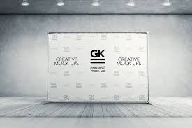 Gk Mockups Store Templates Graphics Mock Ups Professional Design Wall Banner Branding Mockups Backdrop Design