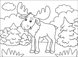 Either way, they are all totally free! Cute Moose Coloring Page Free Printable Coloring Pages For Kids