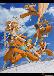 Goku Vs Ichigo Vs Naruto Vs Edward Vs Luffy Vs Chyuta Epic Anime Fight Anime Fight Anime Dragon Ball Bleach Anime