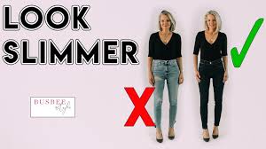 For example, you can easily slim down your shoulders, upper arms, back, legs, stomach, etc. How To Instantly Look Slimmer 10 Style Tricks Youtube