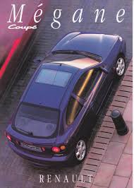 Renault Megane Coupe 4 Page Folder 1996 Dutch Megane Coupe Voiture Renault