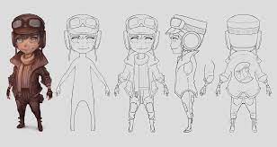 pilot turnaround blender cookie cartoon character design character design character turnaround