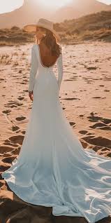 Lace sleeves (opposed to solid silk) add a textural element to a wedding dress. 30 Simple Wedding Dresses For Elegant Brides Wedding Dresses Wedding Dresses Simple Wedding Dress Low Back