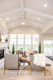 Open plan living room with high ceiling. 26 Beautiful Vaulted Ceiling Living Rooms Decor Home Ideas