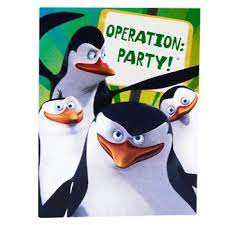 penguins of madagascar invitations pinguins de madagascar festa madagascar festa pinguim