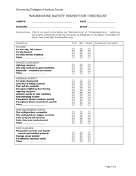 Lumiform templates warehouse inspection checklist template. Warehouse Checklist Fill Online Printable Fillable Blank Pdffiller