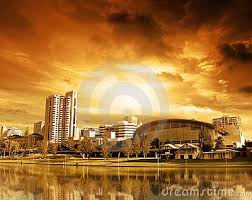 Adelaide Sunset City Of Adelaide Sunset Adelaide South Australia