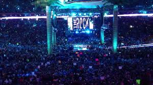 As the bizarre one approaches the ring, the arena takes on a golden hue. The Rock Entrance At Wrestlemania 28 Youtube