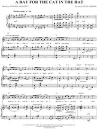 A Day For The Cat In The Hat From Seussical The Musical Sheet Music In G Major Transposable Download Print Sku Mn0043815