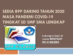 Silabus masa pengenalan lingkungan sekolah (mpls) sma jawa timur. Rpp Daring Tingkat Sd Smp Sma Photos Facebook