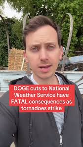 NEWS: DOGE cuts to the National weather service caused massive coverage  gaps in Kentucky as a violent tornado struck the state last night. We're  going to be following this story and more,