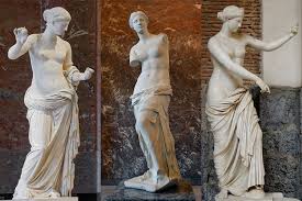 Three Venus Statues Venus Of Milo Statue Ancient Greek Sculpture