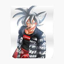 Image of bape dbz wallpapers wallpaper cave. Poster Supreme Goku Redbubble