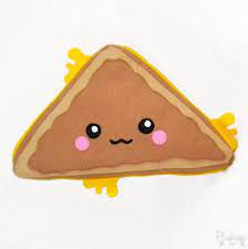 Grilled Cheese Sandwich Pillow Plush Toy Plush Toy Cute Pillows Triangle Pillow