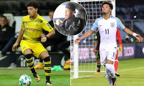 Sancho has previously worn a signature colourway, the sancho blue superfly, inspired by the streets of south east london and the youngster's cultural influences. Bvb S Jadon Sancho Nicknamed Rocket But Is Yet To Explode Daily Mail Online