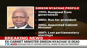 We are saddened to announce the death of former minister simeon nyachae. Ntv Kenya Simeon Nyachae Is Dead Facebook