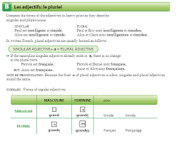 Autres cas irréguliers de pluriels. L Accord Des Adjectifs Adjective Agreement Better Learn French
