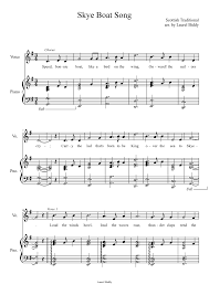 Skye Boat Song Sheet Music For Piano Voice Other Piano Voice Musescore Com
