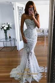 Pretty wedding dresses modest wedding dresses elegant wedding dress wedding bridesmaid dresses tulle wedding gown wedding mermaid wedding professional dresses different chic elegant flowy long backless beach wedding dresses with sleeves romantic bridal dress m1012. Elegant Sweetheart Lace Mermaid Sleeveless Beach Wedding Dress Fancy Bridesmaid Dresses
