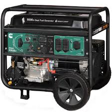 It produces up to 9,500 peak watts and 7,500 running watts, running for up to 11 hours on 6.6 gal. Cummins Onan P9500df 7500 Watt Electric Start Dual Fuel Portable Generator W Gfci Protection Wireless Remote Start Carb