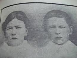 Historical photo of Bessie Gibson and her daughter in Westport around 1900