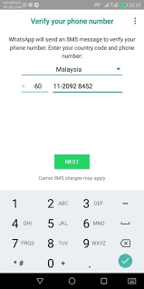 Hanya masukkan nombor telefon bimbit yang telah didaftarkan dalam profil anda. Daftar Akaun Baru Whatsapp Tanpa Memerlukan Simkad