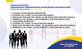 Confirmation of services in the public service; Jawatan Kosong Suruhanjaya Perkhidmatan Awam Negeri Selangor Spn