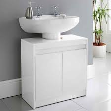 New High Gloss Modern White Under Sink