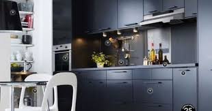 Cuisine Ikea Noir Mat Photo Deco