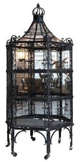 Art Nouveau Wrought Iron Bridcage Art Deco Table Art Deco Art Nouveau