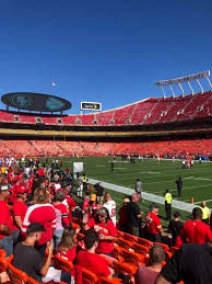 Geha field at arrowhead stadium (previously known as arrowhead stadium and commonly simply referred to as arrowhead) is an american football stadium in kansas city, missouri, united states. Arrowhead Stadium Bereich 114 Heimat Von Kansas City Chiefs