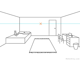 Positioning the vanishing point high on the left or right hand side means that one side of the table will be seen when the drawing of the table is completed. One Point Perspective Drawing Step By Step Guide For Beginners